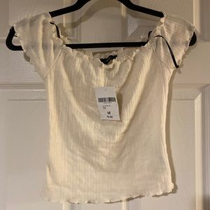 Off white crop top